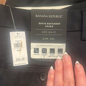 Men's Banana Republic Black Chino Pants